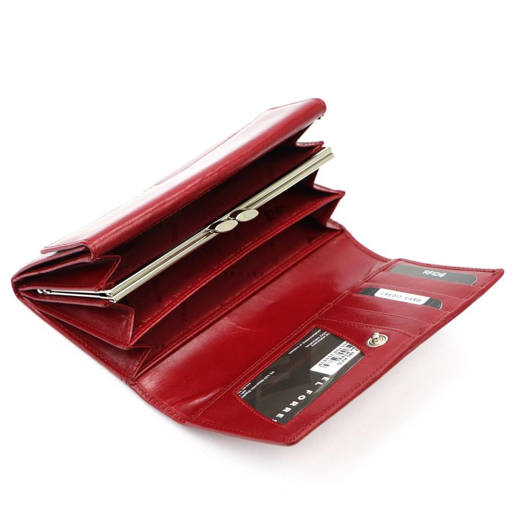 El Forrest Oblong Women's Leather Wallet With Rfid