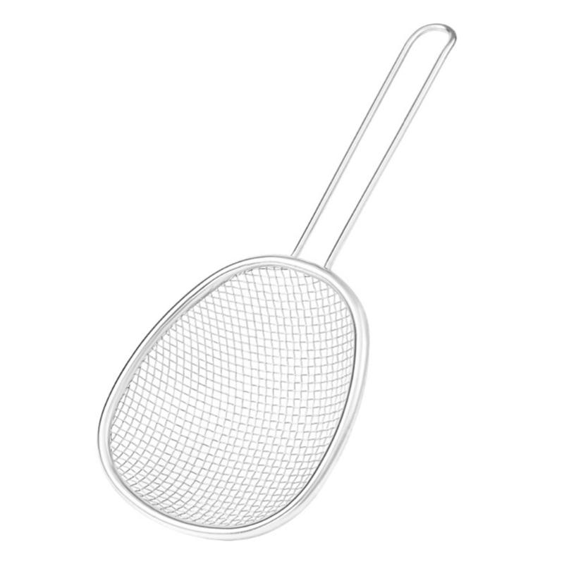 

Stainless Steels Kitchen Oil Filter Skimmer Large Sieve Drain Net Mesh Food Dumpling Noodles Strainer Easy to Clean 1
