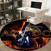 1pc AC/DC Music Band Logo Home Office Outdoor Round Carpet Gift Decorative Rug MatRC2704
