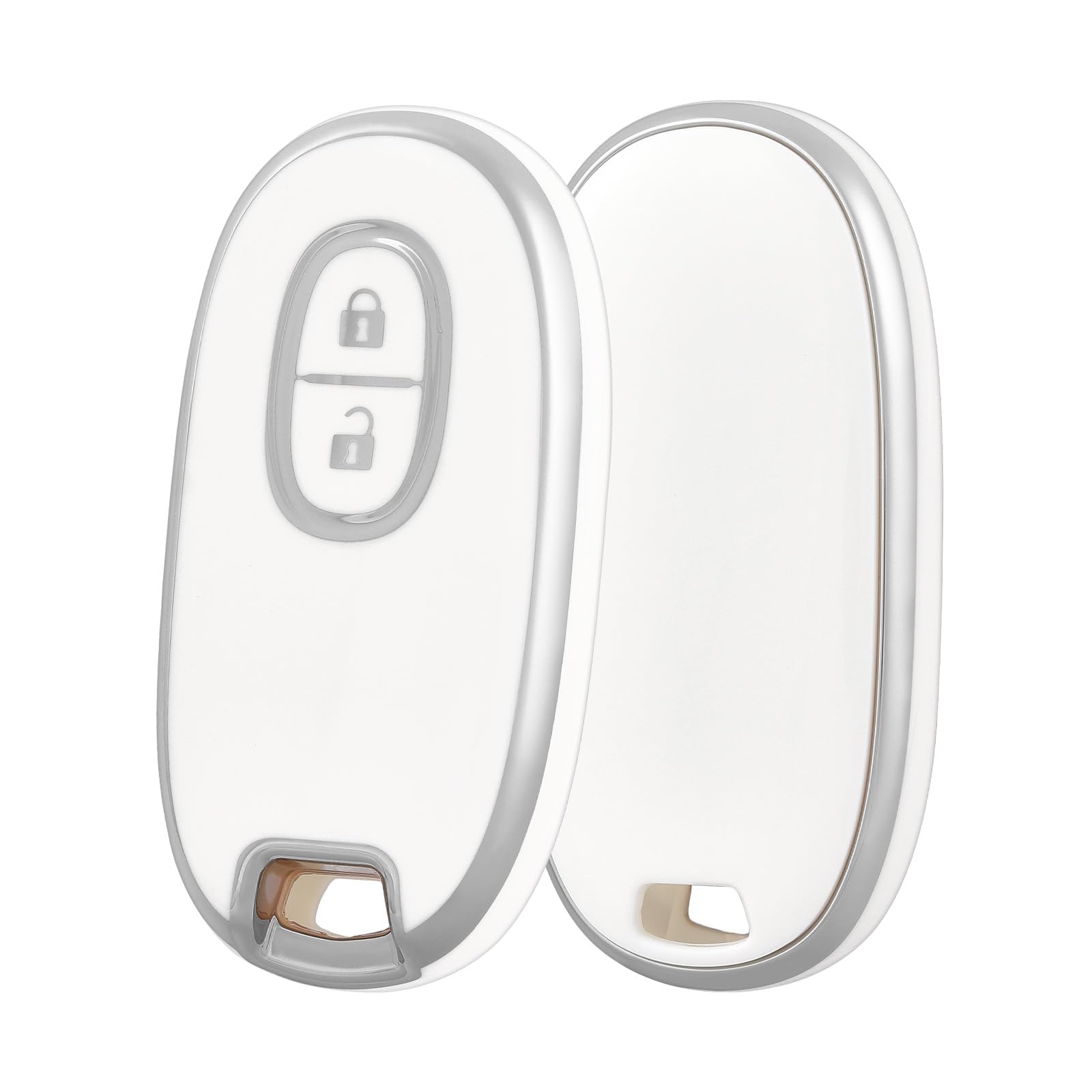 

[ПОЕХАЛИ] Чехол для ключа Suzuki, Совместим с Wagon R, Hustler, Lapin, Lukes, Solio, белый