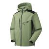 Outdoor Hooded Charging Clothes Men's Tooling Jackets, Spring and Autumn Men's and Women's Windproof and Waterproof Hiking Suits