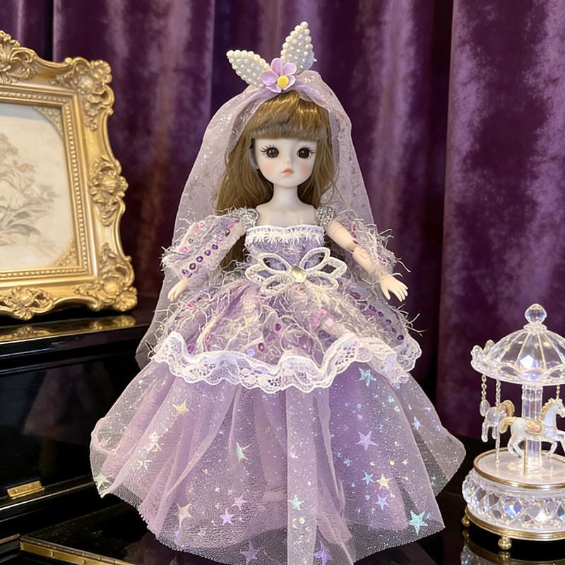 30cm Lolita Doll Outfit Set 6-Point BJD Dolls Clothes Only Non-Plush Toy Girls Ages 4-6