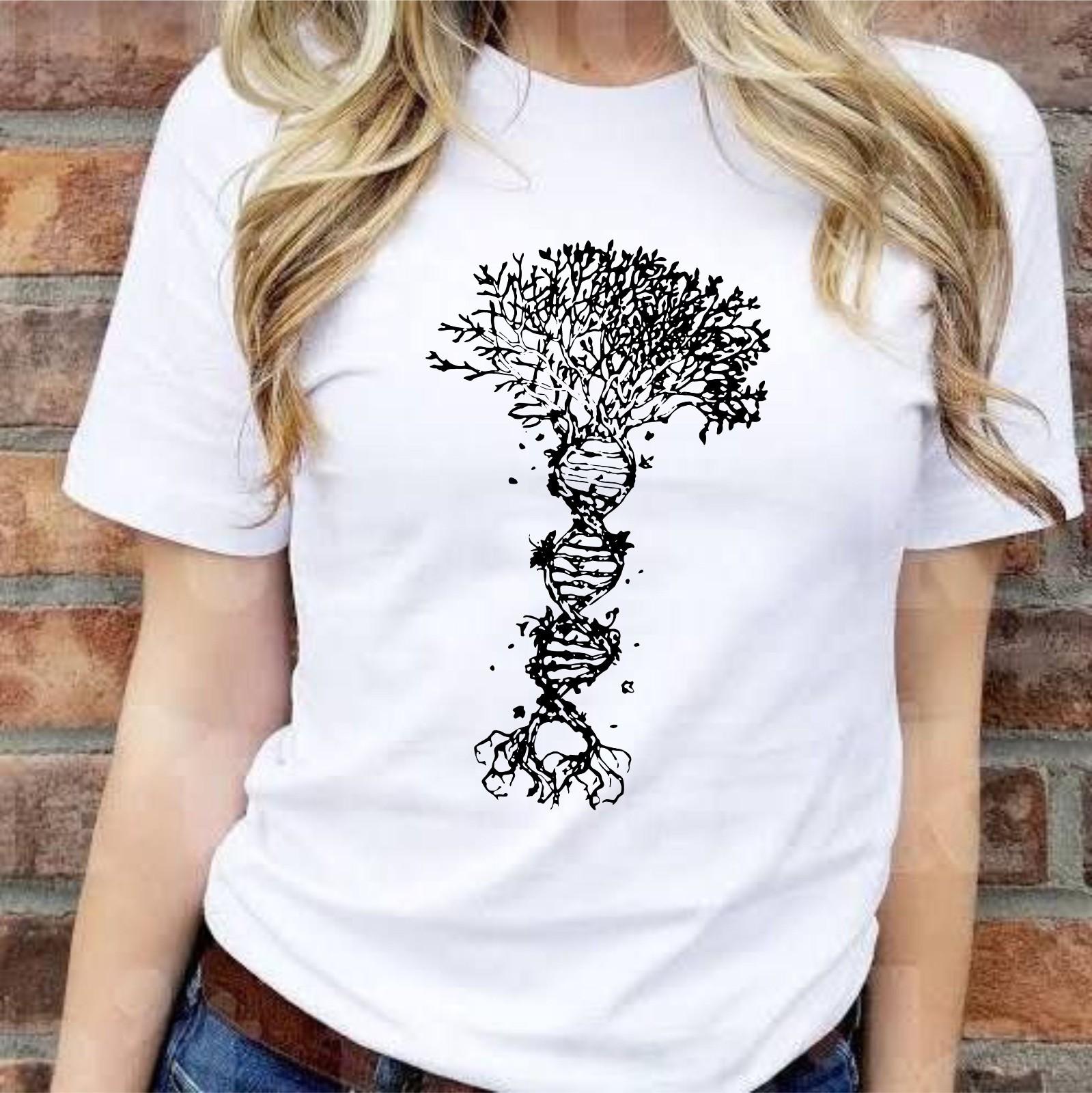 Tree Of Life T-shirt Nature Inspired Sacred Geometry DNA Top Men s Gift Tee XXL