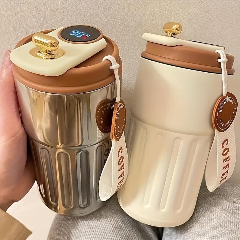 1pc Vintage Coffee Cup | Portable Insulated Travel Mug for Men and Women, 316 Stainless Steel Leakproof Lid, Keeps Drinks Hot or Cold for Hours