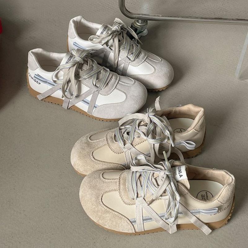 Fashion Fashionable Casual Women's Sneakers 2025 Spring German Training Shoes Height Increased Sneakers Outside Comfy Flat Sneakers