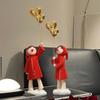 Creative Balloon Girl Home Decoration Living Room TV Cabinet Porch Light Luxury Decoration Office Desktop Decoration