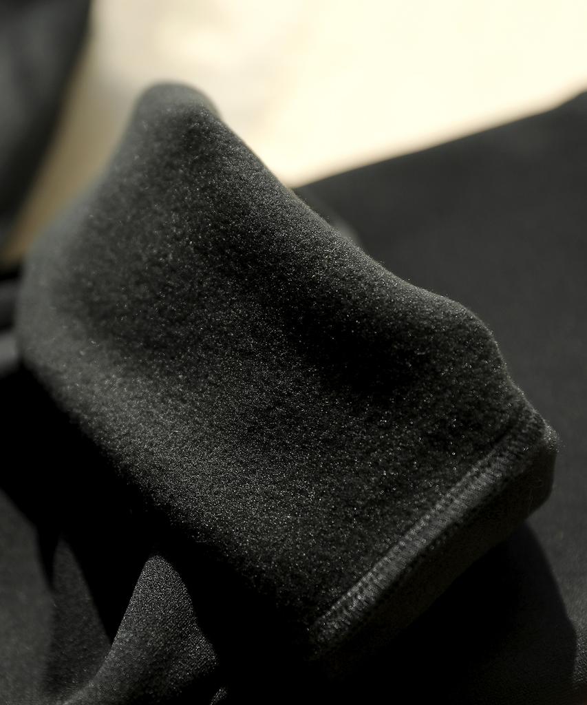 Jikeulib Warm Bonded Fleece Lined String Banding Pintuck Black Spandex Slacks