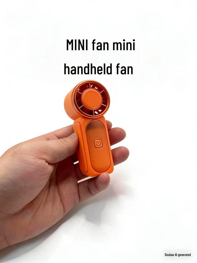 X688 High-Speed USB Rechargeable Mini Turbine Handheld Fan – Long Battery Life & Portable for Outdoor Use.