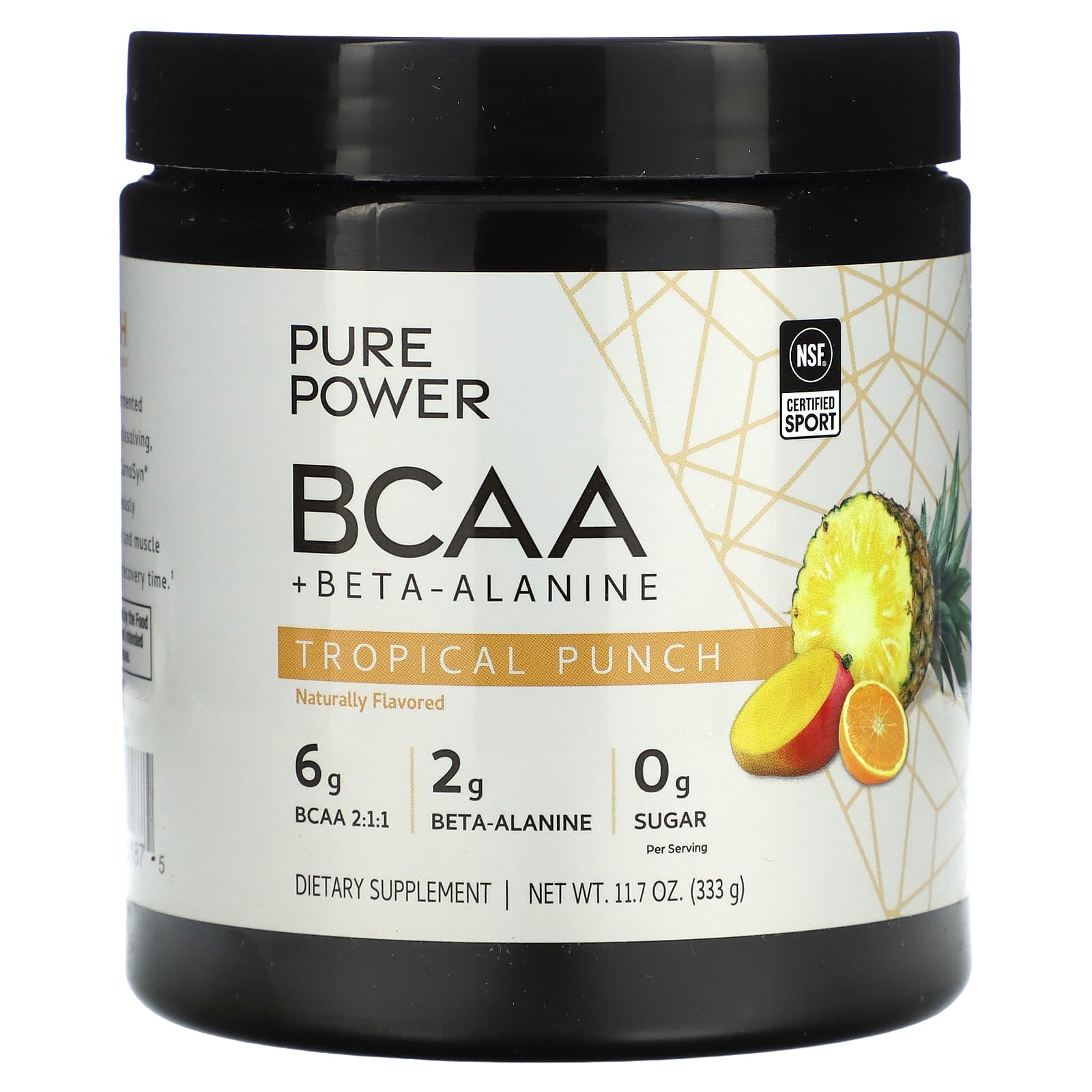 

Dr. Mercola, Pure Power Bcaa + Beta-Alanine, Tropical Punch Flavor, 333G (11.7Oz)