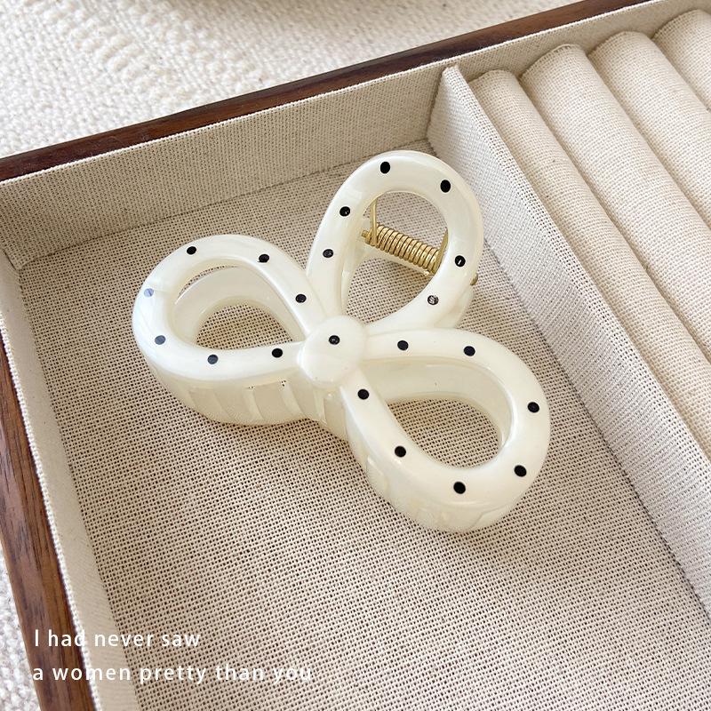 Preț 10 USD 3D franceză Dot negru alb păr gheare femei dulce acrilic geometric arc stea rechin clip păr clip accesorii elegante pentru păr agrafe