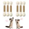 Cat Toys for Indoor Cats, Interactive Cat Toy Qtip Bunny Rabbit Kicker Chew Stick, Durable Bite Resistant Cat Scratcher Teething Toys for Kittens