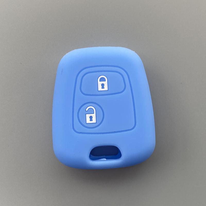 silicone car key cover case for Citroen Berligo Xsara Saxo C1C2 C3 C4 C5 C8 Picasso For Peugeot 106 206 207 306 307 406 407 Key