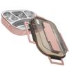 Stainless Steel Bento Box 4 Compartments Divided Lunch Box Easy Clean Buckle Design for Adults Kids Students Campers