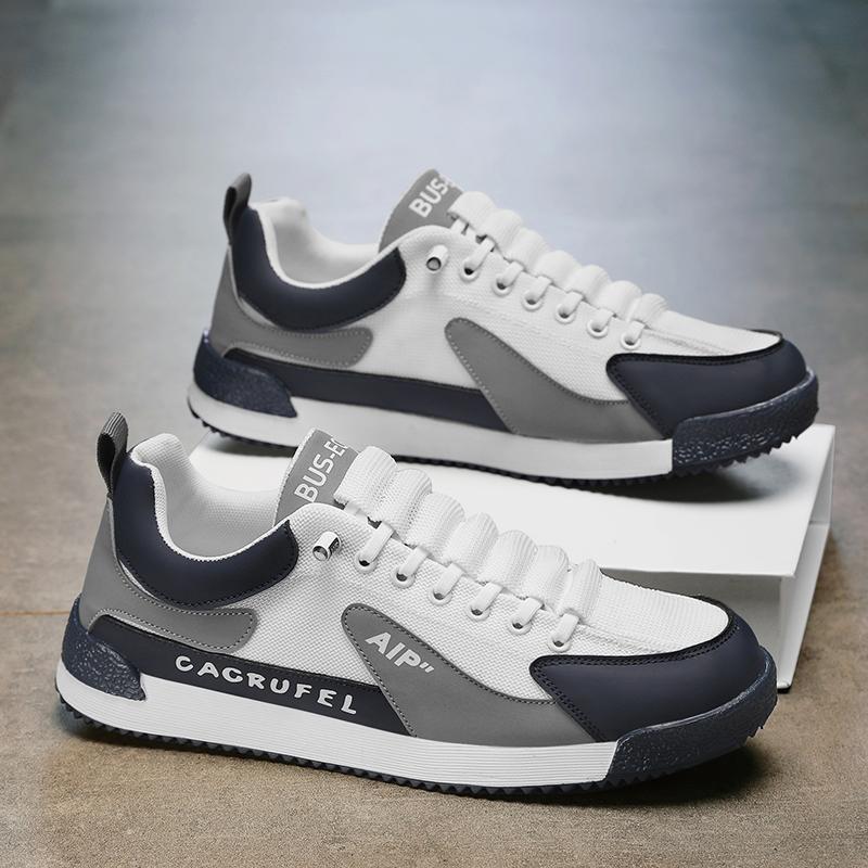 

Shoes Men s 2025 New Summer Mesh Breathable Lightweight Wear-resistant Casual Shoes Men s Trend Board Shoes 44