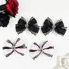 Lace Bows Hairclip Love Crosses Pattern Barrettes Multifunctional Halloween Hair Pin Accessories for Girls