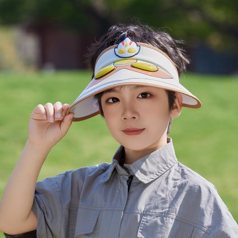 

Children s hat cartoon Ultraman big brim sun protection hat for boys and girls summer outdoor travel shading empty top hat