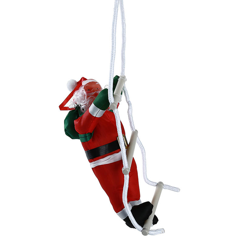Santa Claus Climbing Ladder Ornaments Xmas Tree Santa Claus Climbing Ladder Rope Hanging Pendant Merry Christmas Decoration
