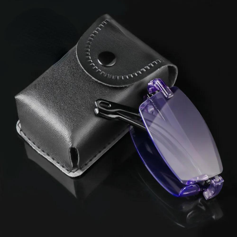 Folding Reading Glasses Men Women Rimless TR90 Anti Blue Light Computer Eyeglasses Presbyopic +1 0 to +4 0 with Case