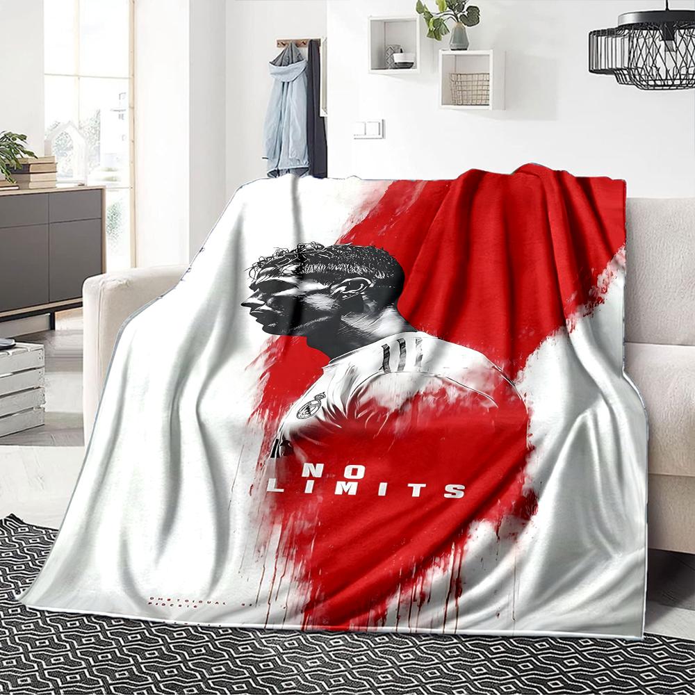 Ronaldos Number Seven Blankets Flannel Printed Breathable Warm Throw Blanket for Home Office Bedspreads 0708a146