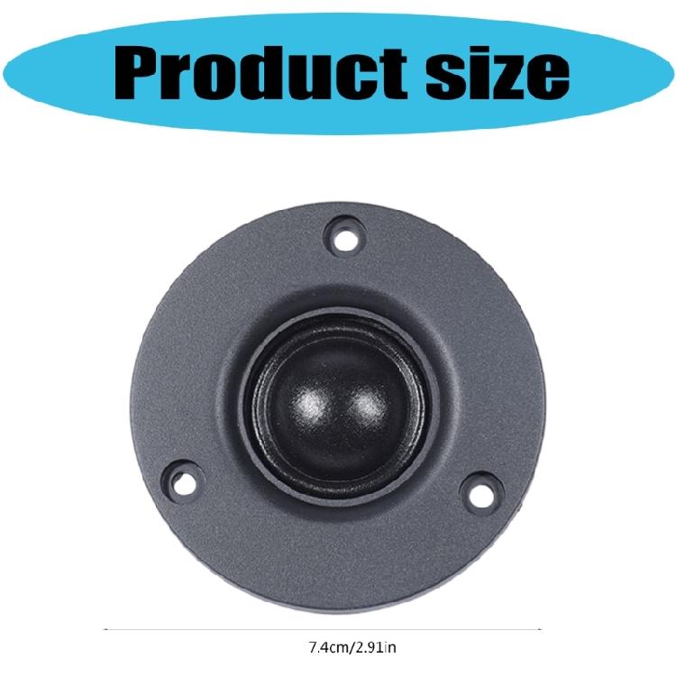1 Paire 3 pouces 30W 74mm 25 Cœurs Dômes en Film de Soie Membrane Haut-parleurs Tweeter Sans Grille pour Trebles Sonores Supérieurs