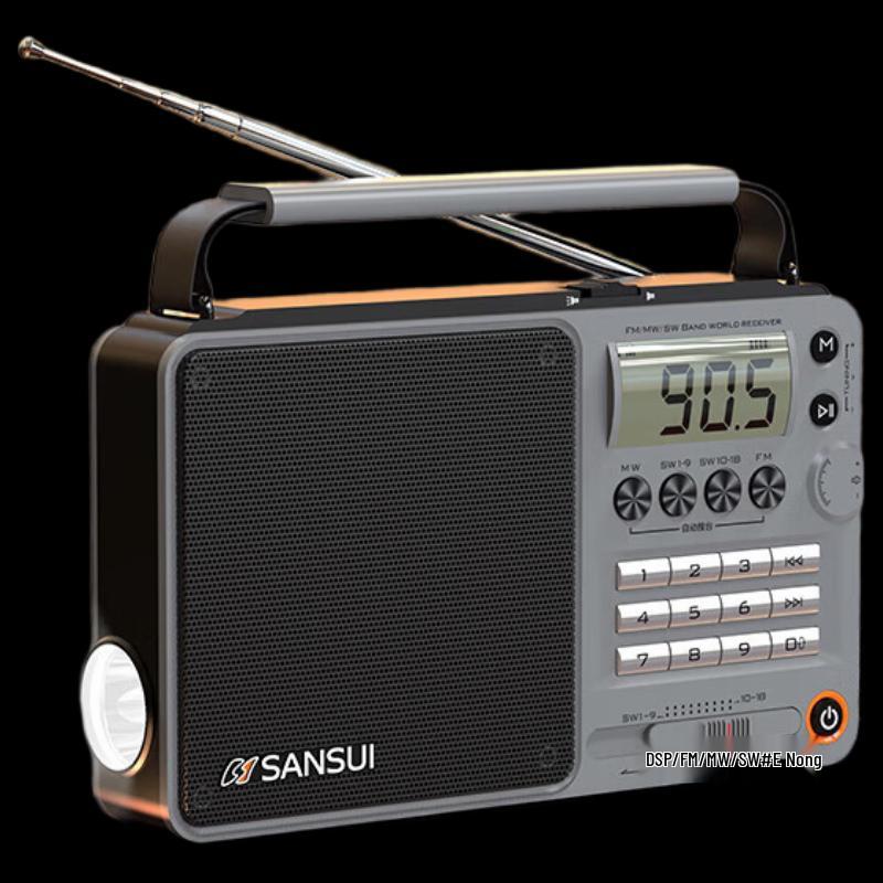 SANSUI M36 Portable Radio & Music Player for Seniors CN plug (adapter included)