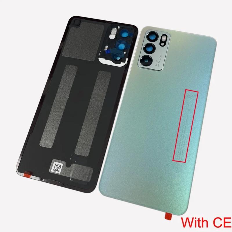 Back Cover For Oppo Reno6 5G Back Cover Reno 6 Rear Housing PEQM00, CPH2251 Replacement Panel