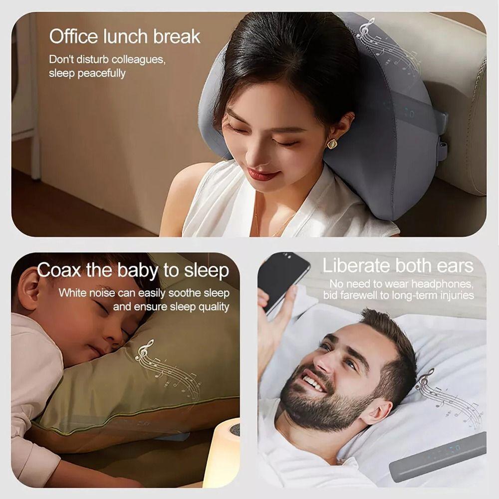 Support TF Card Bone Conduction Soundbar Timing off Wireless Stereo Sleep Sound Box  Home