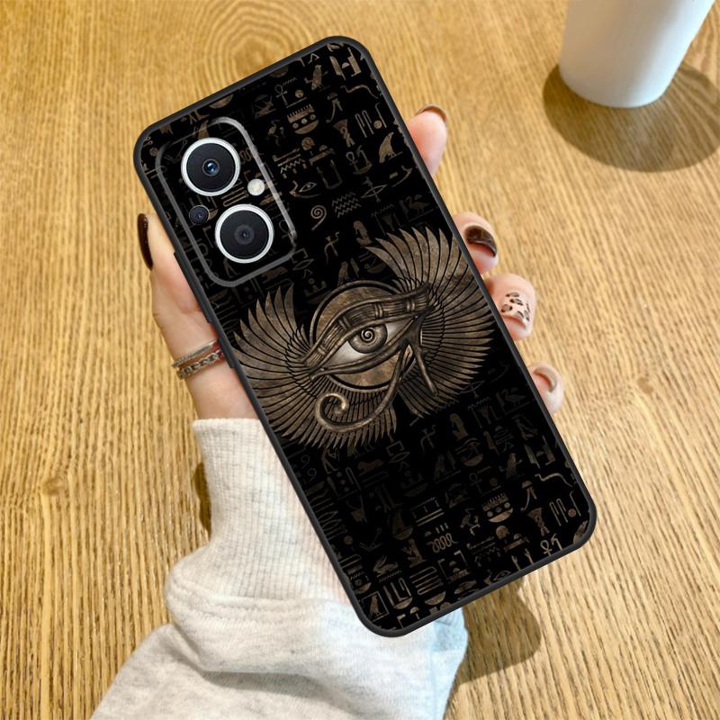 Egyptian Eye Of Horus Funda For OPPO Reno 12F 11F 13F 14F 8T 8 Lite 10 11 12 13 14 OPPO Find X8 X6 X5 X9 Pro Case