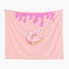 Dessert Donuts Tapestry Tasty Food Tapestry American Traditional Breakfast Food Pattern Wall Hanging for Bedroom Living Room