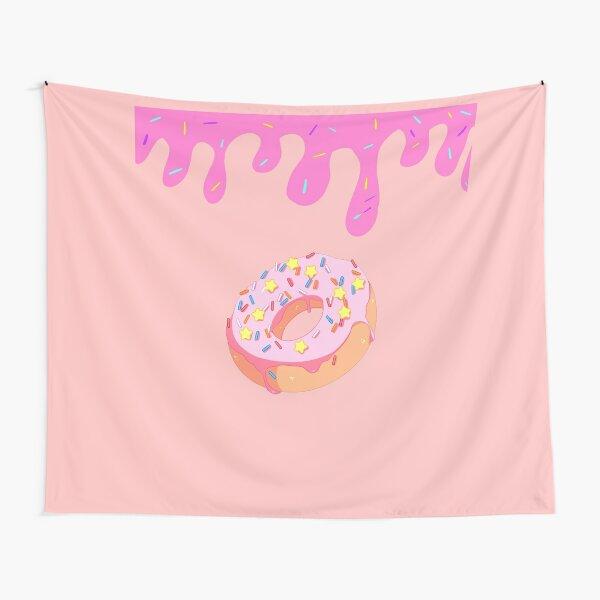Dessert Donuts Tapestry Tasty Food Tapestry American Traditional Breakfast Food Pattern Wall Hanging for Bedroom Living Room
