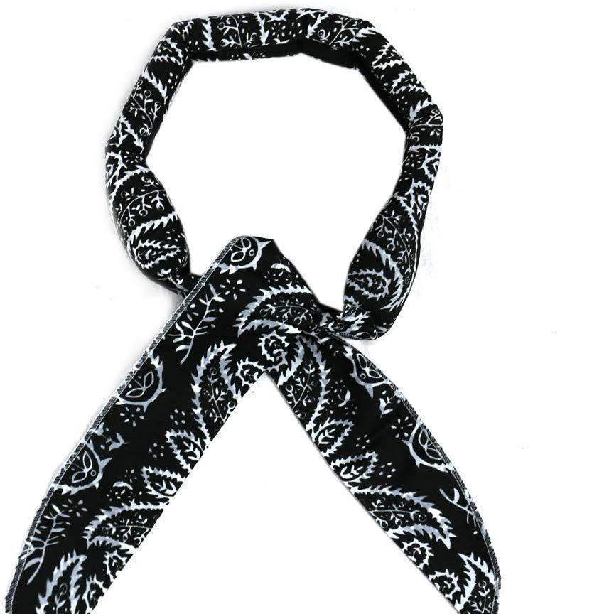 

Летний охлаждающий спортивный шарф и ледяное полотенце – уличное полотенце с принтом, создающее ощущение холода 5*100CM, Leaf Pattern Cooling Towel чёрный