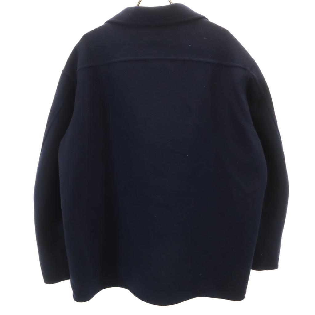 Uniqlo Wollmischung Doppelseitig Hemdjacke M Marineblau Damen Gebraucht