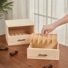 Wooden Essential Oil Container with Dual-layer Drawer and 60 Grids, Perfect for Displaying and Storing Essential Oils