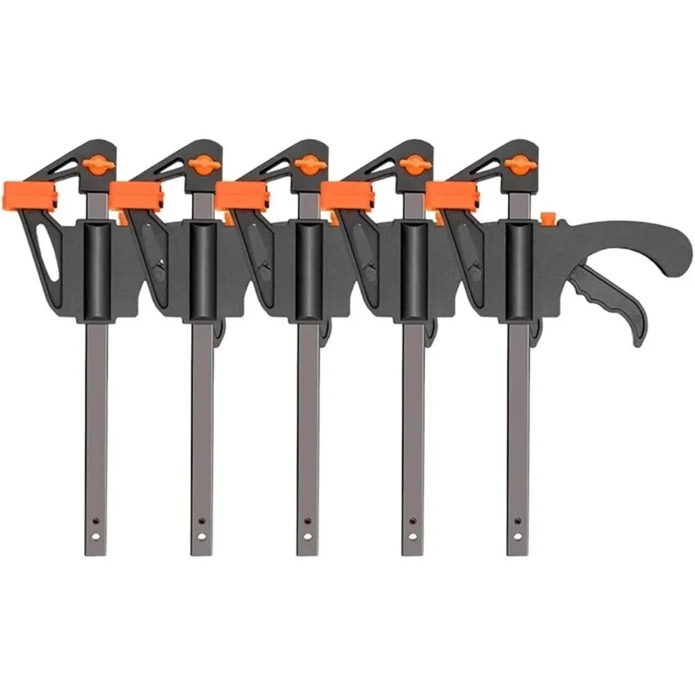 1Pcs Fixed Quick Clamp Ratchet Release DIY Hand Tool 4 6 8 10 Inch Stick Small Parts Extrusion Kit for Woodworking