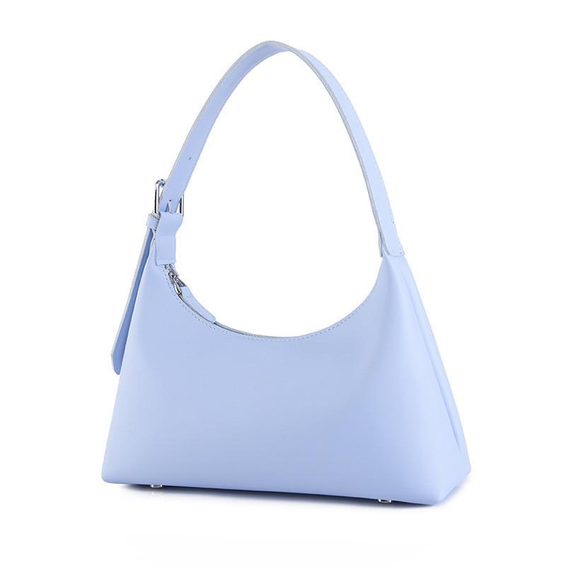 IELGY Women's Solid-color Underarm Bag, One-shoulder Handbag with Dumplings