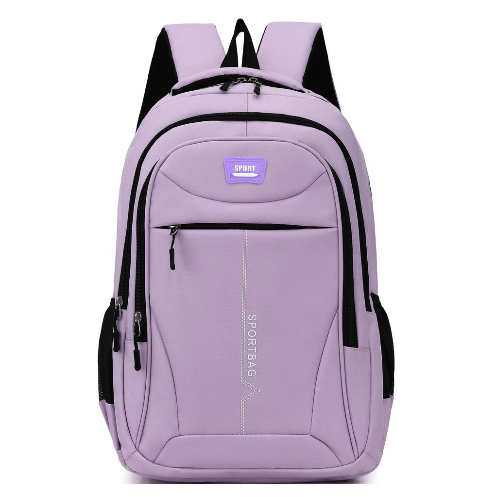 Korean Style Letter Print Casual Backpack - Unisex Water-Resistant Schoolbag & Laptop Bag