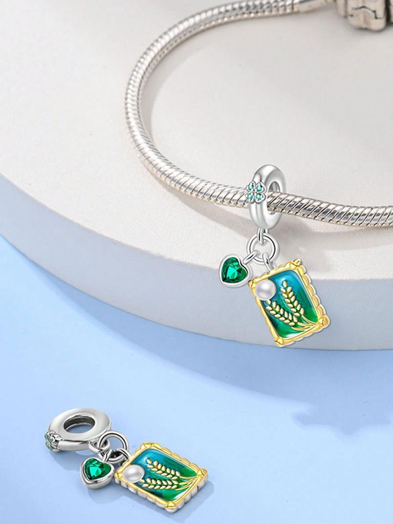 Charms Plata Artist'S Palette Oil Paints Beads Charm Copper Plated Fit Charms Original Bracelet For Jewelry Making Diy Charm