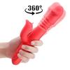Double Tongue Vibrating Dildo for Women, Heating Telescopic Rotating Vibrators, Anal Clitoris Vaginal Stimulator Sex Toys