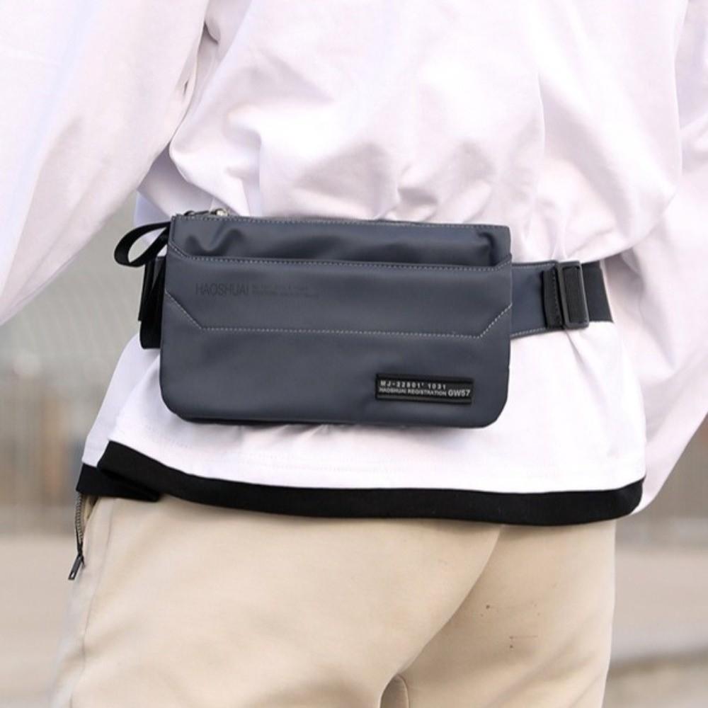 Anti Splash Men's Chest Bag Large Capacity Nylon Sling Shoulder Bag Simple Male Waist Bag  Male