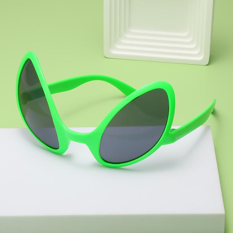 Alien Green Sand Sculpture Funny Photo Sunglasses - Internet Celebrity Yu Qian's Style