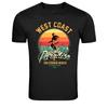 West Coast Surf Paradise California Beach Retro T-Shirt
