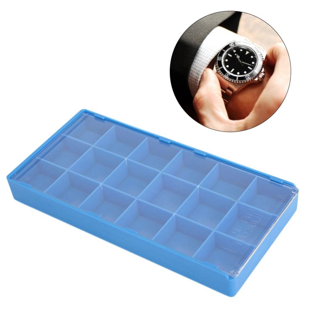 18 Grid Watchmaker Repairing Tools Storage Tray Plastic Watch Parts Organizer  Beads Holder