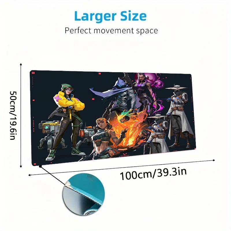 VALORANT Color Mouse Pad Large Gaming Table Cushion Non-slip Laptop Tablet Big Mousepad XXL Mat Mini PC Playmat With Lock edge