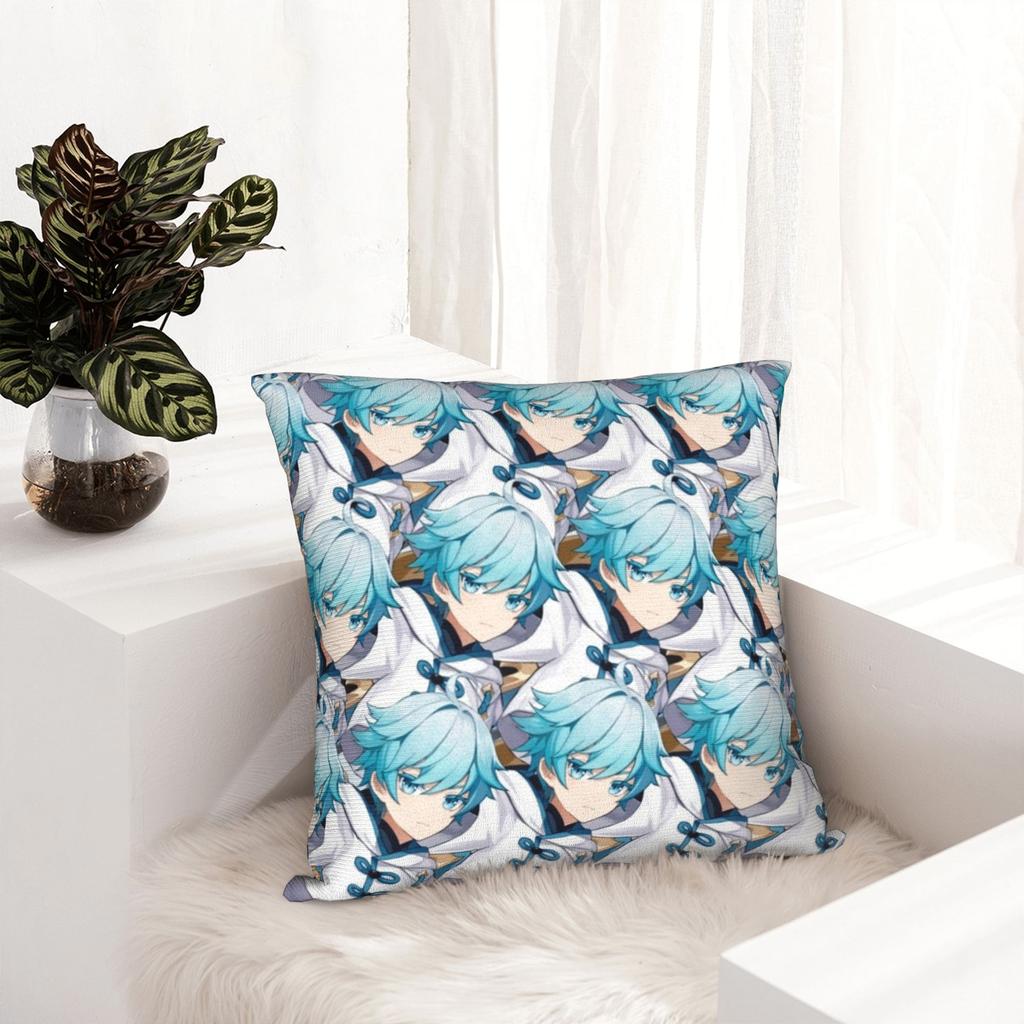 Chongyun Genshin Impact Game Pillowcase Soft Cushion Cover Decorations Throw Pillow Case Cover Bedroom Zipper
