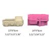 Geometric Small Truck Gypsum Silicone Molds Storage Box Mold for Making Succulent Plant Pot Flower Pot Pen Holder