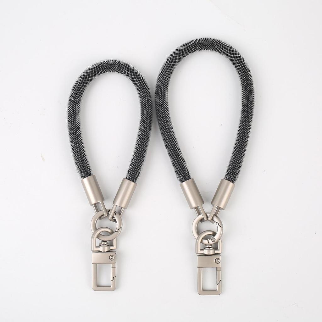 Detachable Anti-Lost Phone Lanyard: Short 7mm Mesh Sleeve Wrist Strap for Outdoor Use