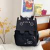 School Bag 2025 New Japanese Cute Printed Kitten Backpack Large Capacity Versatile School Bag Casual Simple Travel Backpack