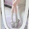 Small Flower Lace Cute Lolita Jacquard Bow With Single Shoes Women'S Versatile Cute Calf Socks Stacking Socks