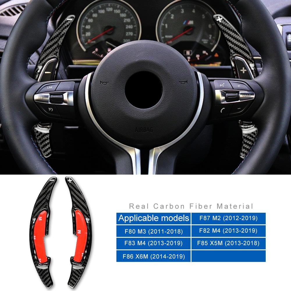 Carbon Fiber Steering Wheel Paddle Shifters for BMW M2 M3 M4 X5M X6M