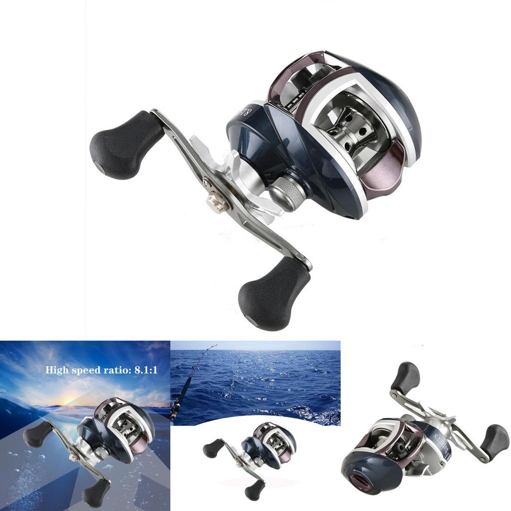 High-speed 8.11 Gear Ratio Baitcasting Reel With Comfortable Grip And Magnetic Brake